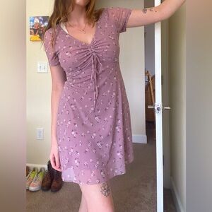 Hollister Purple Floral Dress